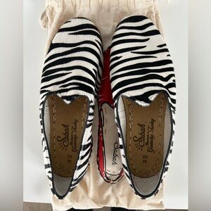 Sabahs mens, Natural Hair-on Cow Leather Upper (zebra), size 42, barely worn